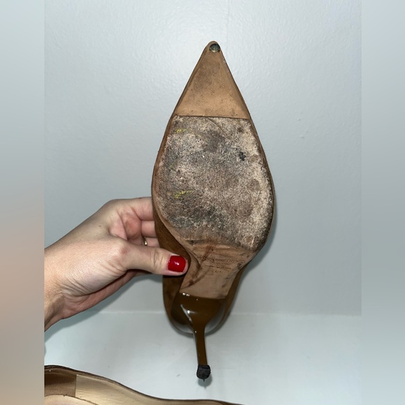 Jimmy Choo Brown Suede Heels - Picture 12 of 13